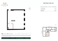 2 pokoje, mieszkanie 61,05 m², piętro 1, oferta nr K-3, Kamienica Stary Rynek, Koło, ul. Stary Rynek
