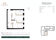 2 pokoje, mieszkanie 61,05 m², piętro 1, oferta nr K-3, Kamienica Stary Rynek, Koło, ul. Stary Rynek