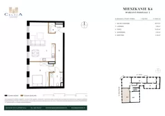 2 pokoje, mieszkanie 65,68 m², piętro 1, oferta nr K-4, Kamienica Stary Rynek, Koło, ul. Stary Rynek