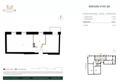 2 pokoje, mieszkanie 48,66 m², piętro 1, oferta nr K-6, Kamienica Stary Rynek, Koło, ul. Stary Rynek