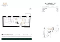 2 pokoje, mieszkanie 48,66 m², piętro 1, oferta nr K-6, Kamienica Stary Rynek, Koło, ul. Stary Rynek