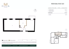 2 pokoje, mieszkanie 50,38 m², piętro 2, oferta nr K-11, Kamienica Stary Rynek, Koło, ul. Stary Rynek