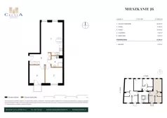 3 pokoje, mieszkanie 61,88 m², piętro 1, oferta nr J-6, Jasna 2, Koło, ul. Jasna 2
