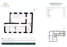 4 pokoje, mieszkanie 83,43 m², piętro 1, oferta nr K-7, Kamienica Stary Rynek, Koło, ul. Stary Rynek