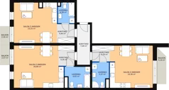 3 pokoje, mieszkanie 111,04 m², piętro 2, oferta nr C 2.05, Naramowicka 100, Poznań, Winogrady, Winogrady, ul. Naramowicka 100