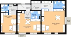 3 pokoje, mieszkanie 110,04 m², piętro 1, oferta nr C 1.15, Naramowicka 100, Poznań, Winogrady, Winogrady, ul. Naramowicka 100