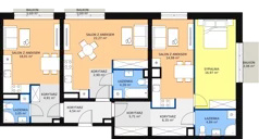 4 pokoje, mieszkanie 109,64 m², piętro 3, oferta nr C 3.14, Naramowicka 100, Poznań, Winogrady, Winogrady, ul. Naramowicka 100
