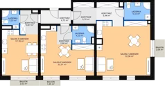 3 pokoje, mieszkanie 110,04 m², piętro 3, oferta nr C 3.15, Naramowicka 100, Poznań, Winogrady, Winogrady, ul. Naramowicka 100