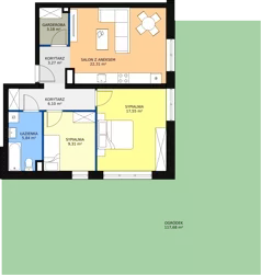 3 pokoje, mieszkanie 67,68 m², parter, oferta nr D 0.03, Naramowicka 100, Poznań, Winogrady, Winogrady, ul. Naramowicka 100