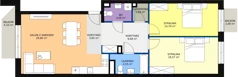 3 pokoje, mieszkanie 82,90 m², piętro 3, oferta nr D 3.09, Naramowicka 100, Poznań, Winogrady, Winogrady, ul. Naramowicka 100