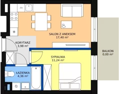 2 pokoje, lokal inwestycyjny 37,38 m², piętro 1, oferta nr U1-2, Nasze ZACISZE, Warszawa, Targówek, Zacisze, ul. Wolińska / Wyspowa