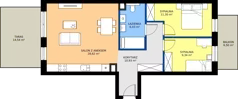 3 pokoje, mieszkanie 66,62 m², parter, oferta nr B.110, Tarasy Bernardyńskie, Kalisz, Śródmieście, ul. Kazimierza Mystkowskiego