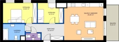 3 pokoje, mieszkanie 71,76 m², piętro 6, oferta nr G2/85, Osiedle Goplana Budynek G, Poznań, Jeżyce, ul. Świętego Wawrzyńca
