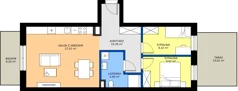 3 pokoje, mieszkanie 60,64 m², parter, oferta nr C.58, Tarasy Bernardyńskie Budynek C, Kalisz, Śródmieście, ul. Kazimierza Mystkowskiego