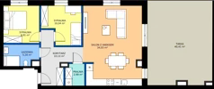 3 pokoje, mieszkanie 72,38 m², piętro 5, oferta nr C.52, Tarasy Bernardyńskie Budynek C, Kalisz, Śródmieście, ul. Kazimierza Mystkowskiego