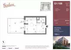 1 pokój, mieszkanie 30,43 m², parter, oferta nr G1/108, Osiedle Goplana Budynek G, Poznań, Jeżyce, ul. Świętego Wawrzyńca