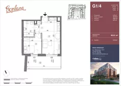 2 pokoje, mieszkanie 40,91 m², parter, oferta nr G1/4, Osiedle Goplana Budynek G, Poznań, Jeżyce, ul. Świętego Wawrzyńca