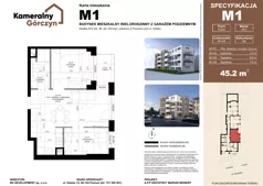 3 pokoje, mieszkanie 45,20 m², parter, oferta nr M01, Kameralny Górczyn, Poznań, Górczyn, ul. Daleka 35