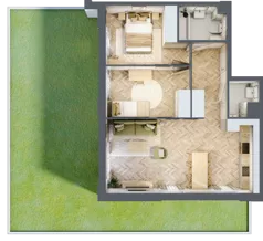3 pokoje, mieszkanie 61,03 m², parter, oferta nr 1.0.04, Rytelska, Gdańsk, Orunia Górna-Gdańsk Południe, ul. Rytelska