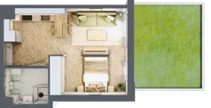 1 pokój, mieszkanie 30,82 m², parter, oferta nr 1.0.12, Rytelska, Gdańsk, Orunia Górna-Gdańsk Południe, ul. Rytelska