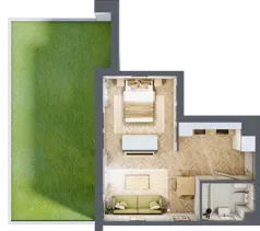 1 pokój, mieszkanie 33,80 m², parter, oferta nr 2.0.06, Rytelska, Gdańsk, Orunia Górna-Gdańsk Południe, ul. Rytelska