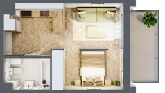 1 pokój, mieszkanie 27,65 m², piętro 4, oferta nr 2.4.08, Rytelska, Gdańsk, Orunia Górna-Gdańsk Południe, ul. Rytelska