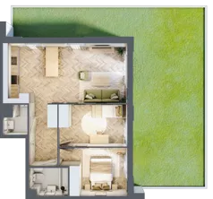 3 pokoje, mieszkanie 61,03 m², parter, oferta nr 2.0.09, Rytelska, Gdańsk, Orunia Górna-Gdańsk Południe, ul. Rytelska