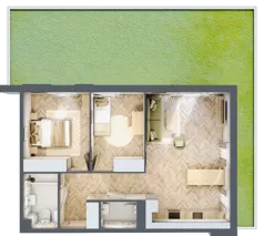 3 pokoje, mieszkanie 64,21 m², parter, oferta nr 2.0.08, Rytelska, Gdańsk, Orunia Górna-Gdańsk Południe, ul. Rytelska