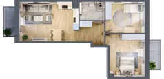 3 pokoje, apartament 66,31 m², piętro 4, oferta nr A53, Maratońska 49, Łódź, Polesie, Retkinia, ul. Maratońska 49