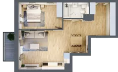 2 pokoje, apartament 58,16 m², piętro 1, oferta nr B33, Maratońska 49, Łódź, Polesie, Retkinia, ul. Maratońska 49