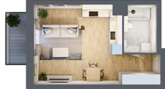 1 pokój, apartament 29,18 m², piętro 1, oferta nr C4, Maratońska 49, Łódź, Polesie, Retkinia, ul. Maratońska 49