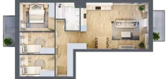 1 pokój, apartament 29,34 m², piętro 6, oferta nr C29, Maratońska 49, Łódź, Polesie, Retkinia, ul. Maratońska 49