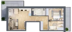 1 pokój, apartament 29,36 m², piętro 3, oferta nr C14, Maratońska 49, Łódź, Polesie, Retkinia, ul. Maratońska 49