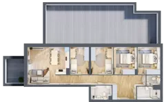 5 pokoi, apartament 98,39 m², parter, oferta nr II.0.8, Pryncypalna 66, Łódź, Górna, Chojny, ul. Pryncypalna 66