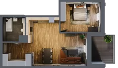 2 pokoje, apartament 61,33 m², piętro 1, oferta nr 192, Folwark Scheiblera, Łódź, Widzew, ul. Tymienieckiego 33A