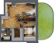 2 pokoje, apartament 56,25 m², parter, oferta nr 7, Folwark Scheiblera, Łódź, Widzew, ul. Tymienieckiego 33A