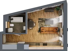 1 pokój, apartament 33,39 m², piętro 3, oferta nr 60, Folwark Scheiblera, Łódź, Widzew, ul. Tymienieckiego 33A