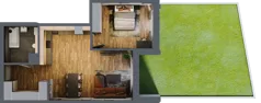 2 pokoje, apartament 61,13 m², parter, oferta nr 182, Folwark Scheiblera, Łódź, Widzew, ul. Tymienieckiego 33A