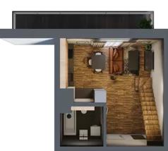 2 pokoje, apartament 45,67 m², piętro 4, oferta nr 35, Folwark Scheiblera, Łódź, Widzew, ul. Tymienieckiego 33A