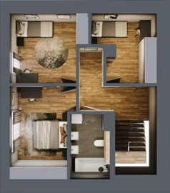 Dom i rezydencja 100,61 m², oferta nr D1, Folwark Scheiblera - domy, Łódź, Widzew, ul. Tymienieckiego 33A