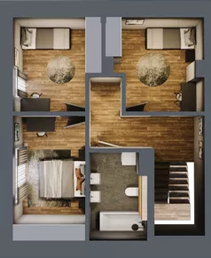 Dom i rezydencja 98,83 m², oferta nr D3, Folwark Scheiblera - domy, Łódź, Widzew, ul. Tymienieckiego 33A