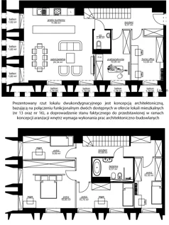 7 pokoi, apartament 140,67 m², piętro 3, oferta nr 13 oraz 16, Kopernika 15, Łódź, Polesie, ul. Kopernika 15