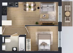 2 pokoje, mieszkanie 37,92 m², piętro 3, oferta nr M022, IKONA Światowida 5, Warszawa, Białołęka, Tarchomin, ul. Światowida 5