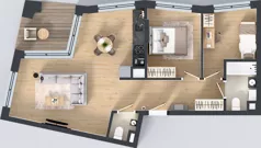 3 pokoje, mieszkanie 63,28 m², piętro 3, oferta nr M027, IKONA Światowida 5, Warszawa, Białołęka, Tarchomin, ul. Światowida 5