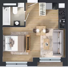 1 pokój, mieszkanie 28,33 m², piętro 6, oferta nr M051, IKONA Światowida 5, Warszawa, Białołęka, Tarchomin, ul. Światowida 5