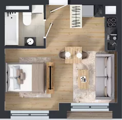 1 pokój, mieszkanie 28,33 m², piętro 7, oferta nr M055, IKONA Światowida 5, Warszawa, Białołęka, Tarchomin, ul. Światowida 5