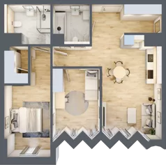 3 pokoje, mieszkanie 74,39 m², piętro 4, oferta nr 27, Kamienica Garbary 68, Poznań, Stare Miasto, Garbary, ul. Garbary 68