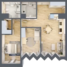 3 pokoje, apartament 74,68 m², piętro 3, oferta nr 20, Kamienica Garbary 68, Poznań, Stare Miasto, Garbary, ul. Garbary 68