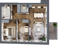 3 pokoje, mieszkanie 63,84 m², piętro 1, oferta nr 9, Srebrna 5, Warszawa, Wola, Mirów, ul. Srebrna 5