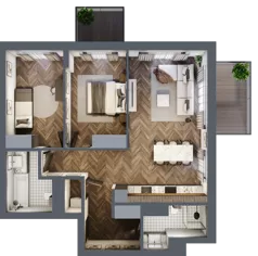 3 pokoje, mieszkanie 74,87 m², piętro 5, oferta nr 56, Srebrna 5, Warszawa, Wola, Mirów, ul. Srebrna 5
